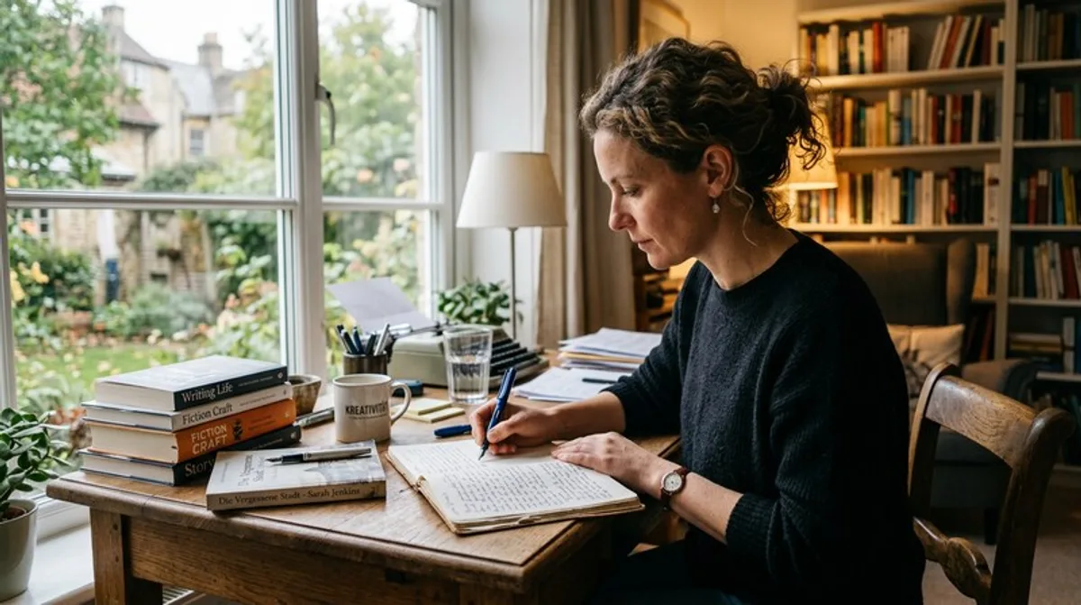 Book Author Writing Desk Notebook Concentration