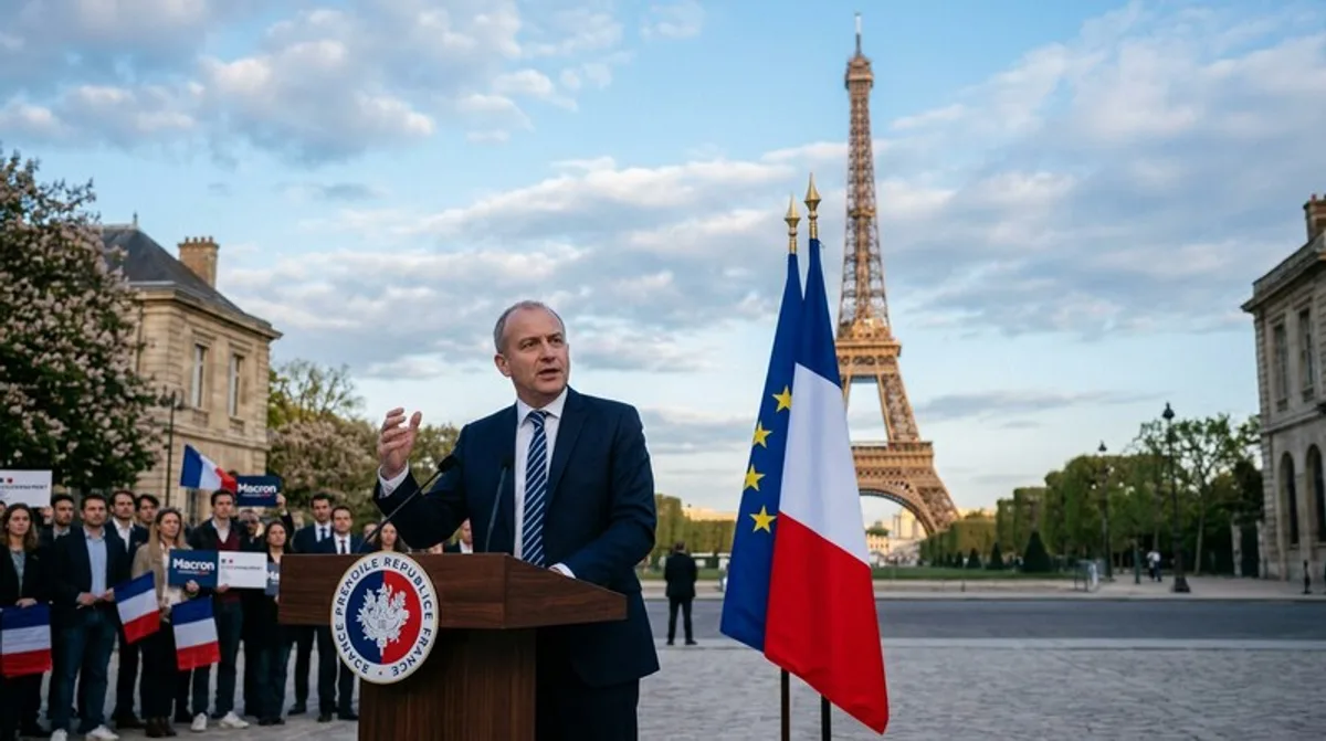 France Paris Politics Eiffelturm Regierung Flag Macron