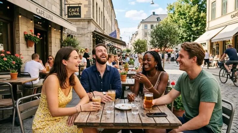 Gruppe junger Erwachsener entspannt outdoor — Cannabis Social Club Community