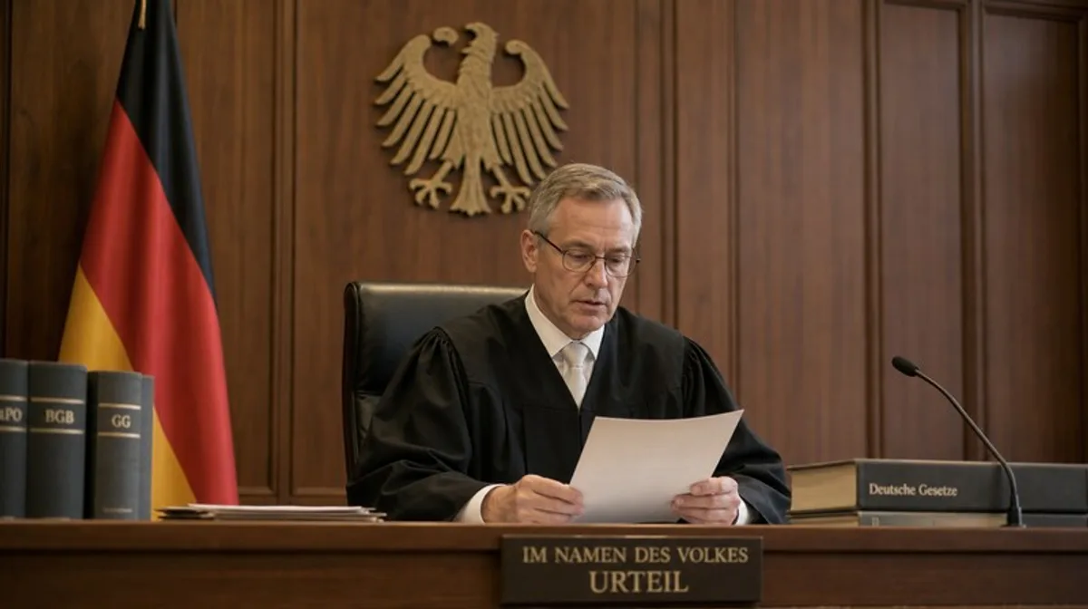 Gericht Richter Gerichtsgebaeude Urteil Justiz Federal Eagle Deutsch Flag