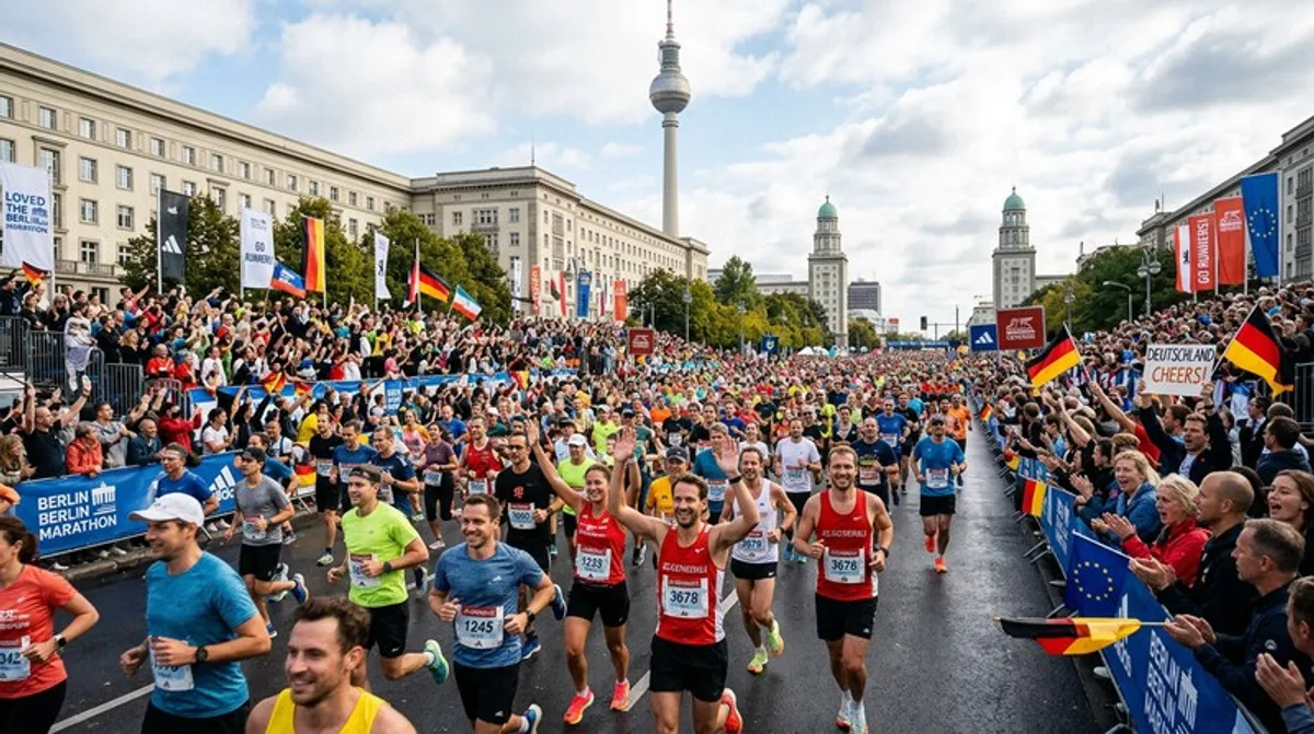 Marathon Lauf Berlin Strasse Menschenmenge Laeufer Sport Zennews24