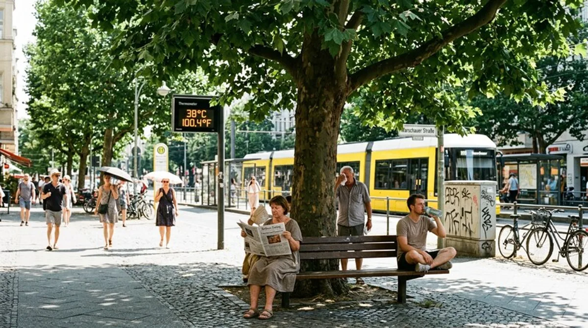 Stadtbaum Hitze Berlin Klimaanpassung