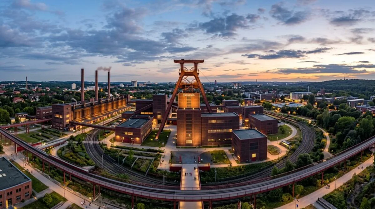 Ruhrgebiet Zeche Zollverein Industrie Essen Denkmal Panorama